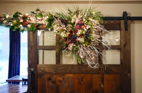 Indoor Christmas plant arrangement